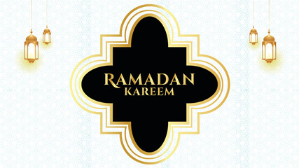 BACKGROUND RAMADHAN KAREEM ILLUSTRATION COLOR BLACK GOLD 02