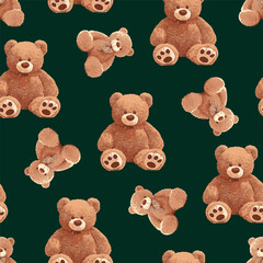 SEAMLESS TEDDY BEAR PATTERN 127