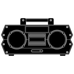 Radio Lines Icon Vector 