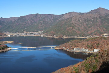 December 1, 2023: Viewing Mount Fuji at Tenjozan Park, Japan