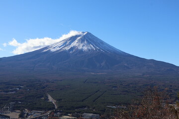 December 1, 2023: Viewing Mount Fuji at Tenjozan Park, Japan