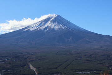 December 1, 2023: Viewing Mount Fuji at Tenjozan Park, Japan