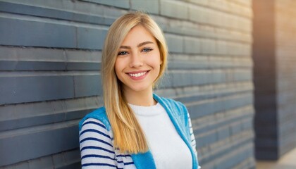 Street Style Maven: Young Woman Stands Out Against Urban Backdrop