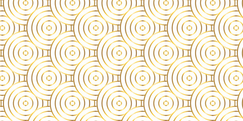 Modern diamond geometric waves spiral pattern and abstract circle wave lines. golden line stripe geomatics overlapping create retro square line backdrop pattern background. Overlapping Pattern.