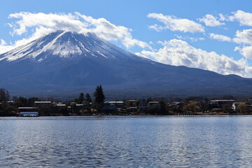 December 1, 2023: Viewing Mount Fuji at Lake Kawaguchi, Japan
