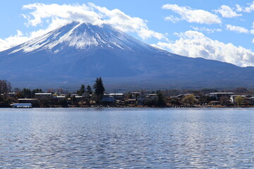 December 1, 2023: Viewing Mount Fuji at Lake Kawaguchi, Japan