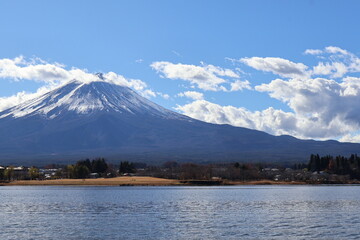 December 1, 2023: Viewing Mount Fuji at Lake Kawaguchi, Japan