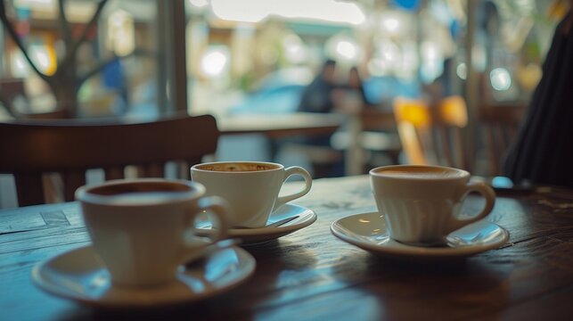 Coffee Break Conversations, background image, generative AI