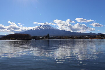 December 1, 2023: Viewing Mount Fuji at Lake Kawaguchi, Japan