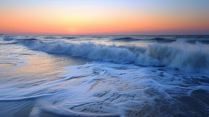 Obraz premium The Symphony of Waves: A Seascape's Melody