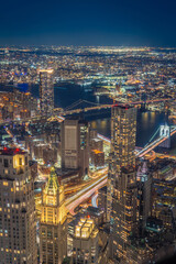 Fototapeta premium Night View of New York City