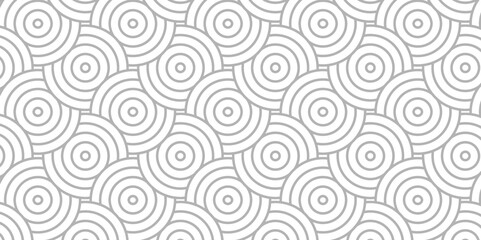 Modern diamond geometric ocean spiral pattern and abstract circle wave lines. gray seamless tile stripe geomatics overlapping create retro square line backdrop pattern background. Overlapping Pattern.