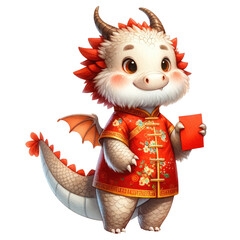 Chinese New Year Dragon isolated.