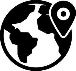 map world icon illustration