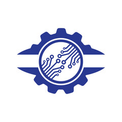 Vector Logo Technology concept illustration design