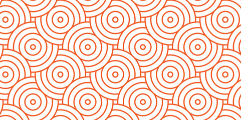 Modern diamond geometric waves spiral pattern abstract circle wave lines. Brown seamless tile stripe geomatics overlapping create retro square line backdrop pattern background. Overlapping Pattern.