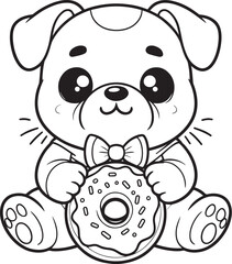 coloring page dog