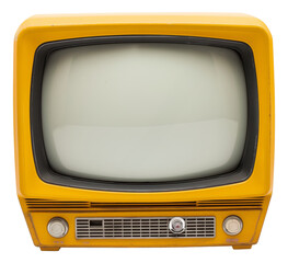 Vintage TV isolated.