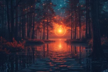 Fototapete Krankenhaus soothing night light of nature professional photography  © NikahGeh