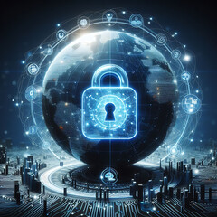 Cyber security Data Protection Information privacy antivirus virus defence internet technology concept ,Cyber security concept ,Virtual confidential, programming protection.