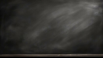 blackboard with chalk.a powerful close-up digital illustration capturing the texture and details of an empty school black chalkboard. Use high contrast to highlight the board's emptiness, creating a b - obrazy, fototapety, plakaty