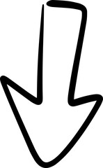 arrow doodle otline vector