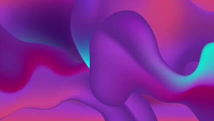 Abstract blue violet liquid waves futuristic background