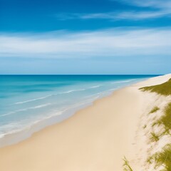 Fototapeta na wymiar horizonal view of beautiful beach
