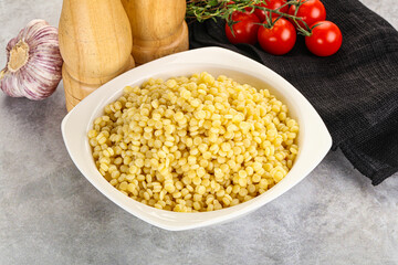 Organic wheat pasta - boiled ptitim