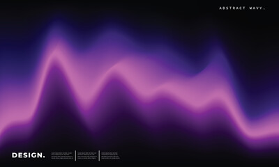 Abstract fluid purple gradient mesh background. Wavy vibrant light backdrop. Modern violet waves design for poster, presentation, banner, cover, catalog, or flyer.