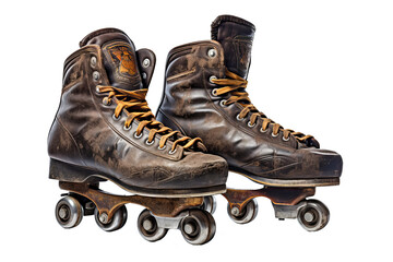 Sharp ice skate blades on a transparent background: a beautiful and realistic skates PNG image for winter projects