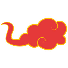 Red Chinese Cloud