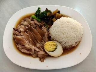Pork leg rice