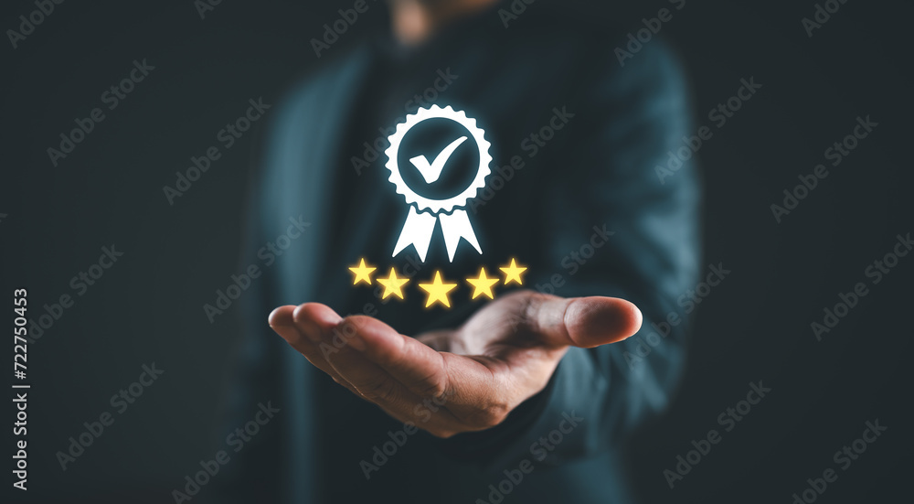 Poster quality management with quality assurance or qa and quality control or qc and improvement. standardi
