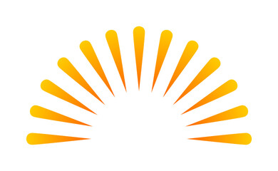 abstrakter Sonnenaufgang