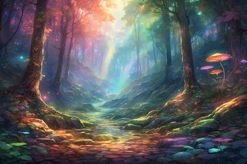 A mesmerizingly vibrant holographic display captures attention with its glamorous shimmer.