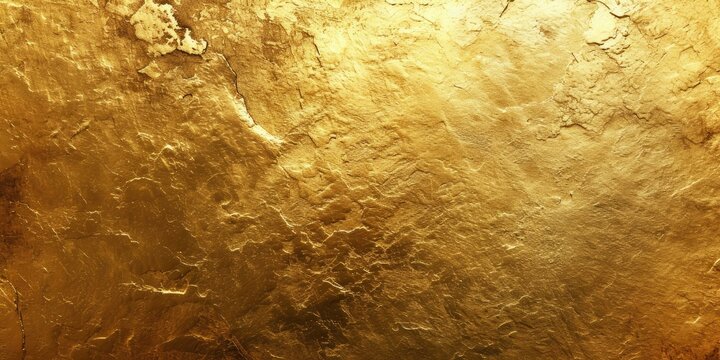Abstract golden texture background with a mix of paint and metallic elements, suitable for luxury design themes.