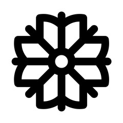 Dahlia Line Icon