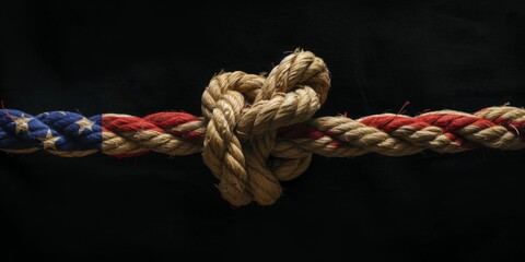 Election tension metaphorically tied