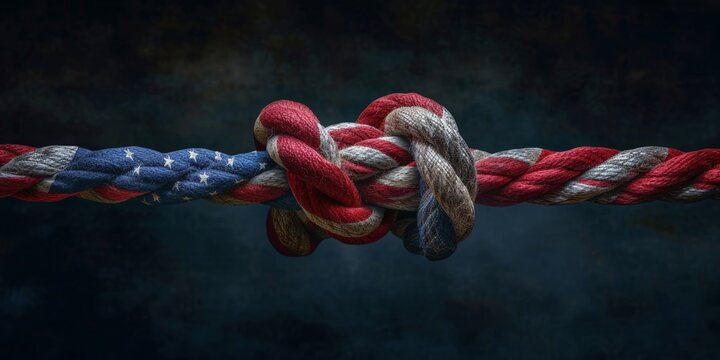 Election tension metaphorically tied