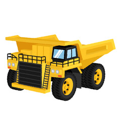 Obraz premium 超大型ダンプトラックのイラスト