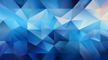 Obraz premium Geometric shapes on abstract blue background