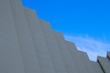 close up pictures of the arctic cathedral in Tromso