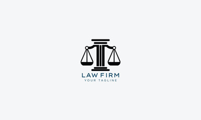 Attorney and lawyers logo design vector template