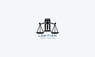 Attorney and lawyers logo design vector template