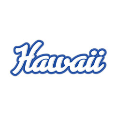 Hawaii  text effect vector. Editable college t-shirt design printable text effect vector. 3d text effect vector.