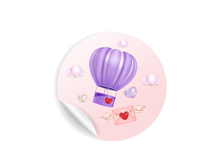 Valentine's Day, sticker, banner, valentine card.
A vector image.