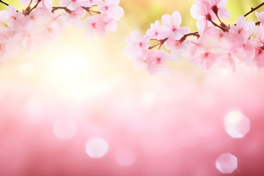 Blossoming Cherry Branches Illuminate Spring Beauty