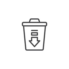 Waste Reduction line icon