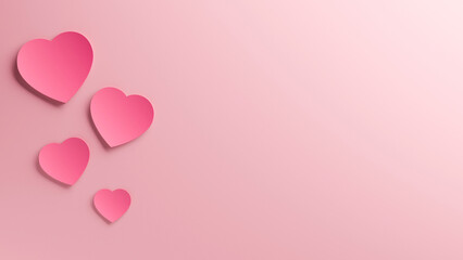 Various heart shapes to convey love with your heart for a happy Valentine's Day.